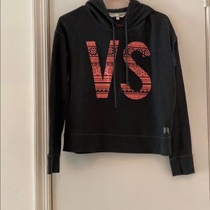 Victoria Secret hooded sweatshirt.